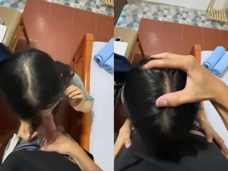 Xin má qua nhà bạn học thêm, nữ học sinh c3 bị thằng bồ xả sữa đặc vào mồm